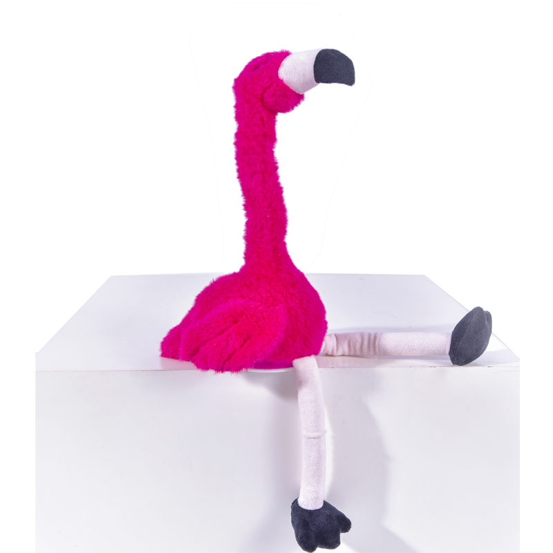 Twisted neck flamingo plush toy