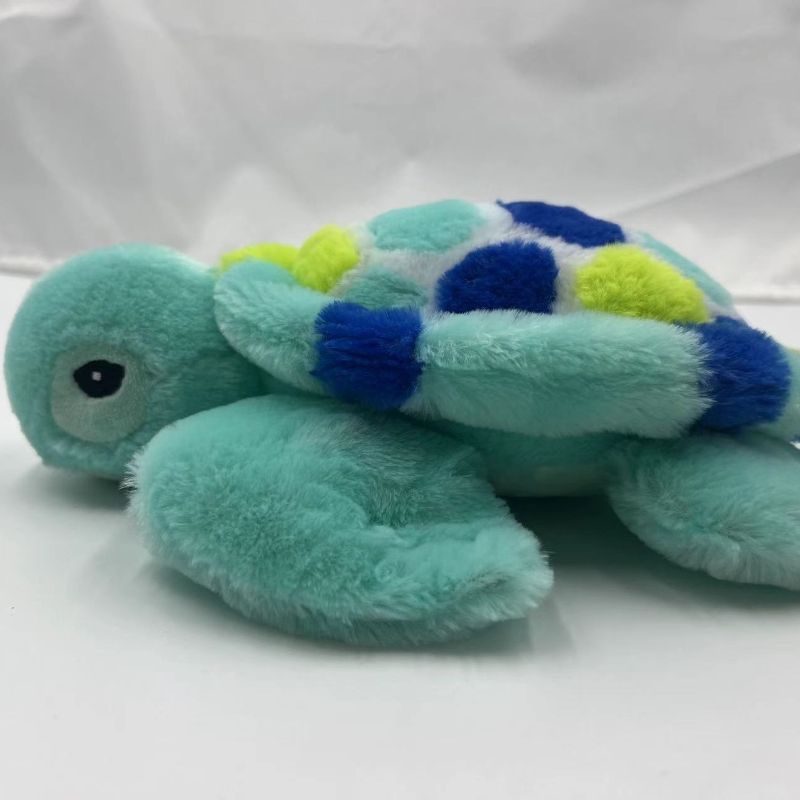 Juguetes de tortuga de peluche de material reciclado ecológicos