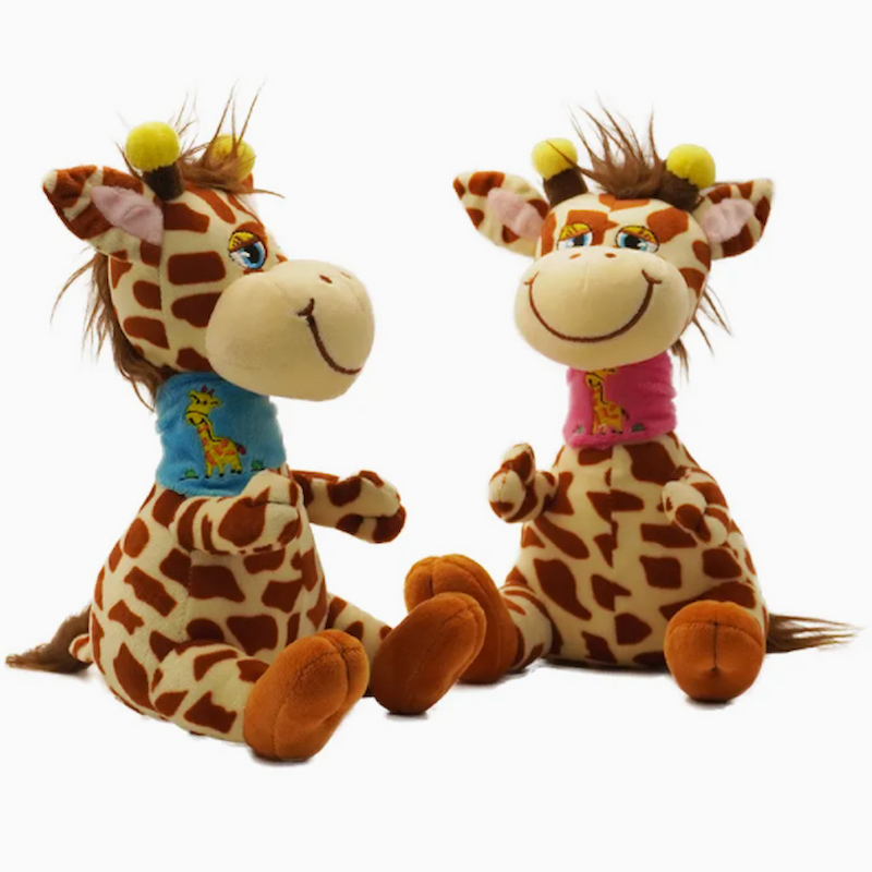 Colorida Giraffe Plush Toy Sitting Animal Plushie